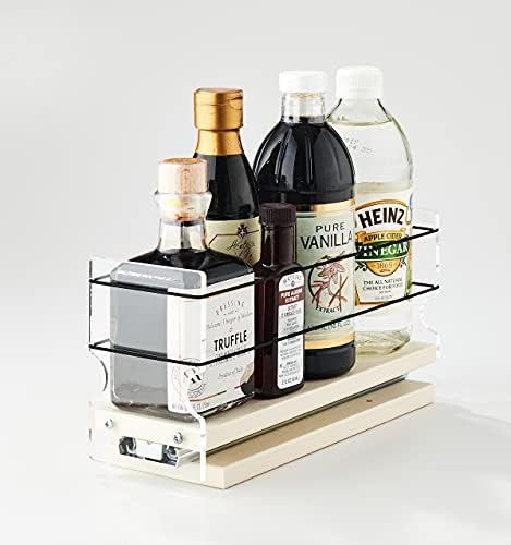 Vertical Spice - 3x1x11 DC - Spice Rack - Large Container Drawer - Size: 3.45" Width x 5.0" Height x 10.6" Depth - Made In USA