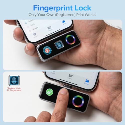 Image of TWOPAN 2TB MagSafe Fingerprint SSD for iPhone 15 /16 /17, External Storage Records ProRes 4K 60fps Directly, 1050MB /s Ultra‑Fast Transfer, PD Charging, AR Glasses Ready, for iPhone, Mac, PC, Steam Deck