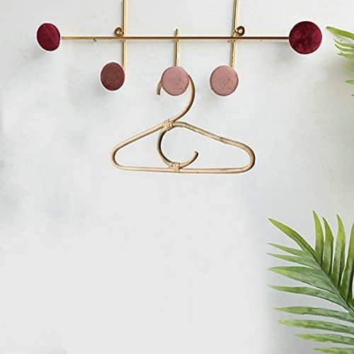 10PCS Rattan Hangers for Clothes Kids Garments Organizer Little Rack Children Hanger Kids Room Decor Wardrobe Hangers