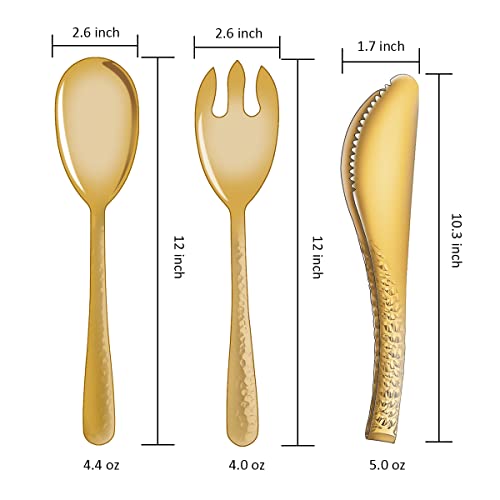 Juego de cubiertos Flatware Salad Server con acabado pulido y diseño moderno 3