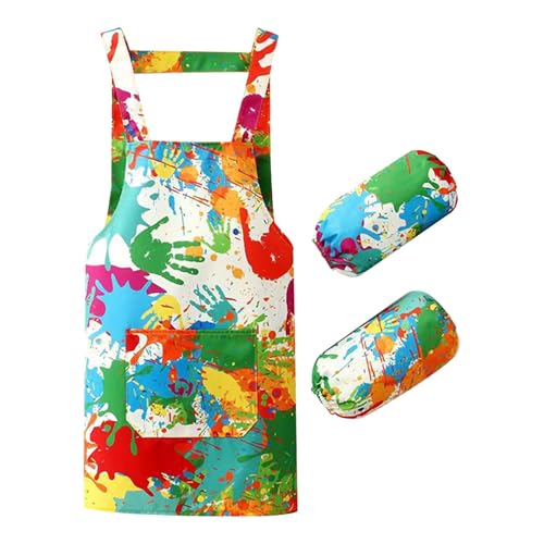 HOMYY Malschürze Kinder,Waterproof Children's Malkittel,Craft Apron for...