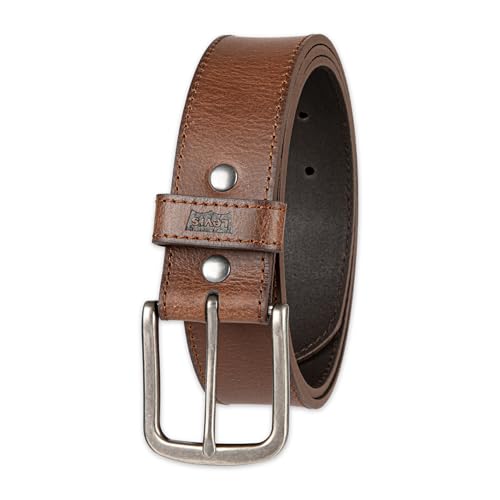Levi’s Men’s Brown and Tan Casual Leather Belt – Jeans, Everyday Wear