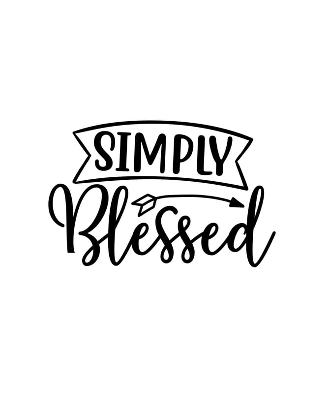 Poster A2 Canvas Simple Blessed 01 Décoration Murale Inspirante