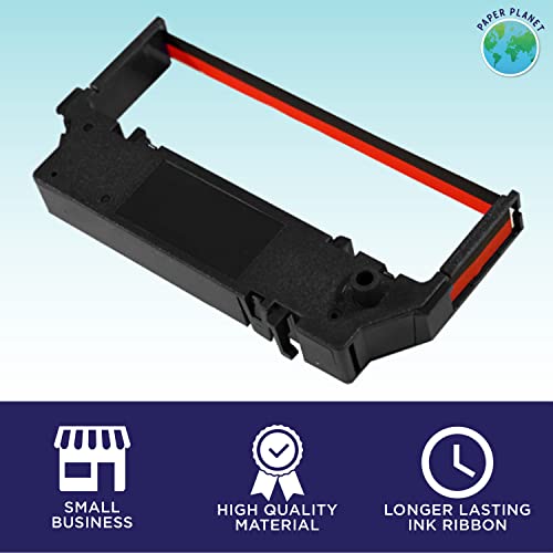 Paper Planet Replacement Red and Black Ink Printer Ribbon for Clover Kitchen Printer (Star SP700 Kitchen Receipt Printer) | Compatible with Star SP-700BR, RC-700BR, SP-712, SP-742 | 10 Ink Ribbons