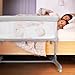 Bicystar Baby Bassinet Bedside Sleeper Playpen 3 in 1, Arms Reach Co Sleeper Attach to Parents Bed with Wheels, Mattress Included, All Mesh Breathable, Adjustable Height for 0-18 Months, Baby Registry