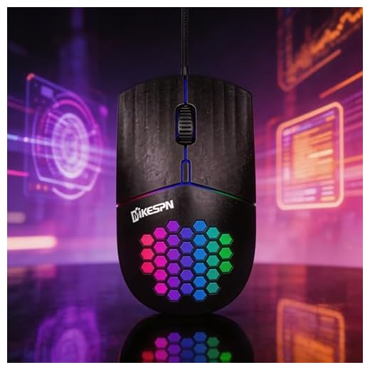 【 Adjustable Light&Plug and Play -59 Inches Long 】 2026 New Wired Gaming High-Performance Mouse Ergonomic Design, Equipped with up to 1600 DPI Optical Sensor, Easy USB Connection, Anti Slip Roller