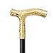 Golden Roaring Bear Head Flower Totem Relief Walking Cane Fashion Walking Stick Gentleman Crosier Knob Walking Stick 93cm