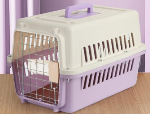 ChoyClit ペットキャリー キャリーケース プラキャリー 犬キャリー 猫キャリー 折りたたみペットキャリー 犬 猫 ブラウン コンテナ 折りたたみ キャリー 移動用 車 病院 通院 ペット通院 いぬ イヌ ドッグ dog わんこ 小型犬 中型犬 20