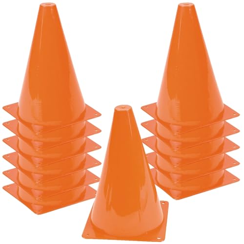 Fun Express Plastic Traffic Cones- Orange