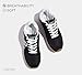 LUCKY STEP Women's Fashion Sneakers Trendy Stylish Low Top Classic Retro Casual Ladies Comfortable Running Walking Shoes(Black,8.5 B(M) US)