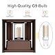 Klighten 2PCS Wandleuchte mit Austauschbarer G9 LED Lampe Warmweiß 3000K, Aluminium LED Wandlampe Innen/Aussen Einstellbar Abstrahlwinkel aussenbeleuchtung für Wohnzimmer Garten, Bronze