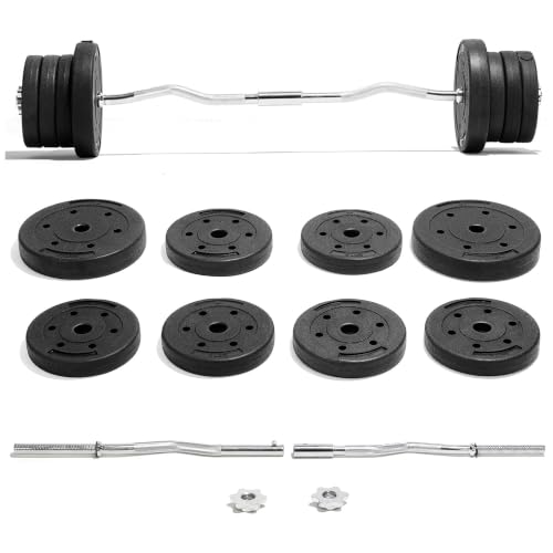 Yes4All EZ Curl Bar and 50 LB Set