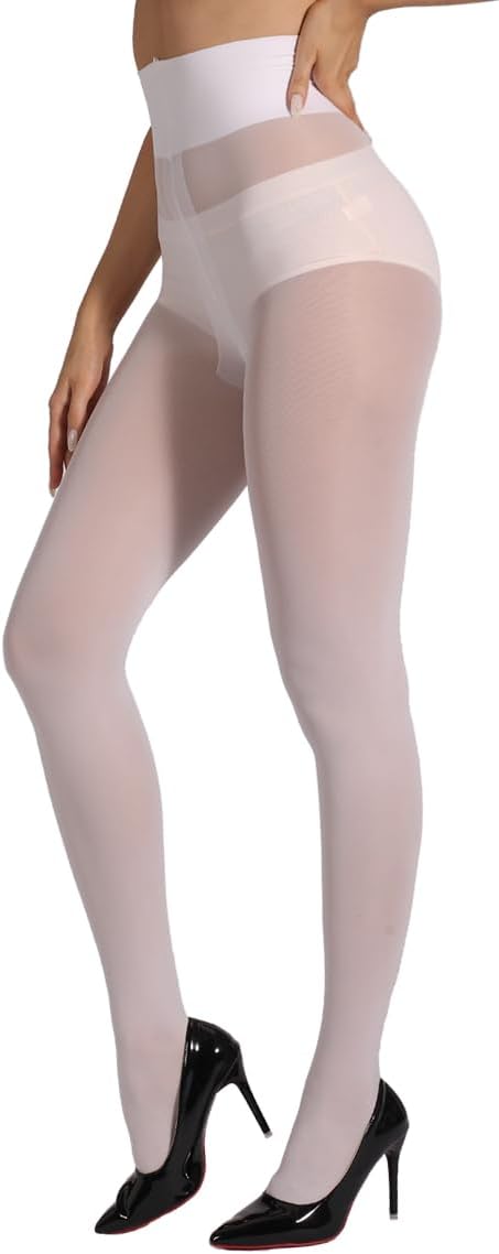 Indestructible Tights for Women, Rip Resistant Durability T-Crotch Pantyhose Semi Sheer High Waist Stockings