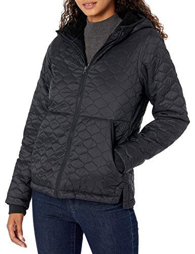 Amazon Essentials Damen-Kapuzenpuffer mit Sherpa-Futter, leicht,...