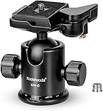 【Giro de 360 grados】 Cabezal panorámico de rotación horizontal de 360 °. Tres perillas de control independientes, ajustan cada ángulo de rotación diferente de la cabeza por separado, controlan con precisión cada ajuste de la cabeza de bola;