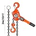 Manual Lever Chain Hoist, 6600 lbs 3 Ton Capacity 10 FT Lift Come Along with Double-Pawl Brake, G80 Galvanized Steel, Dual Swivel Hooks & Ratchet for Garage, Warehouse, Industrial Use