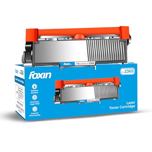 Foxin FTC-2365 Toner Cartridge Compatible with Brother Laser Printer Series | HL 2560DN/2260/L2321DN/2361DN/2366DW/2320D | DCP 7180DN/7080/L2541DW/L2520D | MFC 7480D/7380/7880/L2701D/L2701DW | Black