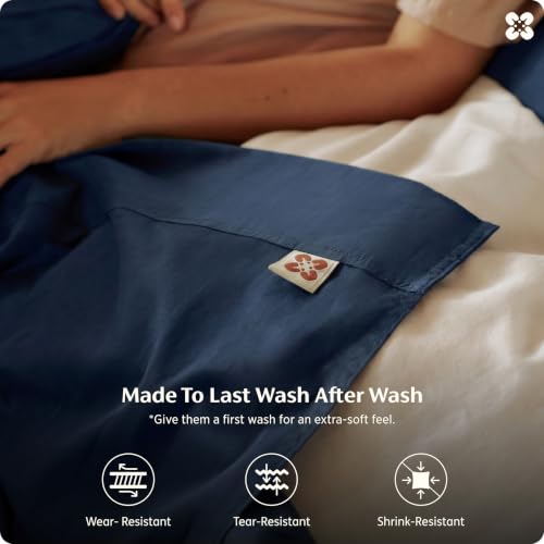 Image of Bedsure PureWoven 100% GOTS Organic Cotton Sheets, California King Size