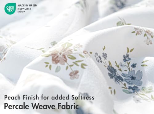 RUVANTI 100% Cotton Organic Full Size Sheets Percale Weave, Halcyon by RUVANTI - Used condition - Image 4