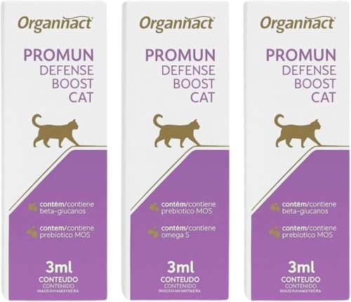 Kit 3 Promun Defense Boost Cat 3ML cada Suplemento Vitamínico Min...