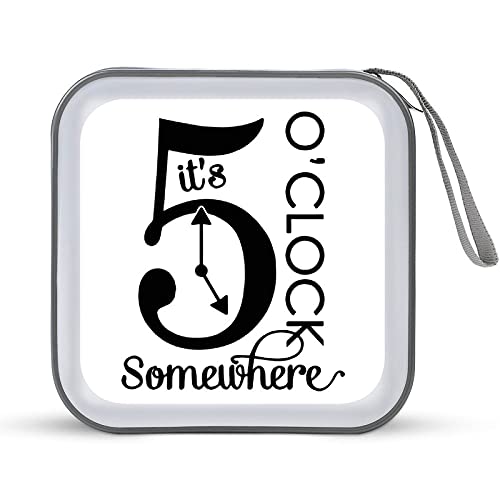It's 5 O'Clock Somewhere CD DVD�P�[�X �f�B�X�N���[�P�[�X CD�P�[�X�|�[�^�u�� 40�����[ VCD�o�b�O CD���[�� ���s ���� �I�t�B�X�p �y���ĉ��K ���^ �����^�ѕ֗� �h�� �ی�P�[�X �f�B�X�N�̐���