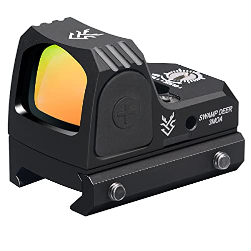 Red Dot Sight, 3 MOA Red Dot Scope, Multi Coated Scope Opticï¼ŒAdjustable Brightness Reflex Sight, red dot Optic with 2 Picatiinny Rail Mounts