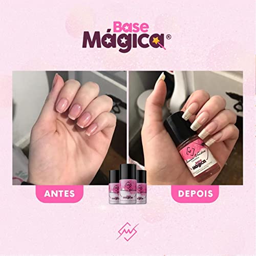Menina Vaidosa Base Magica Unhas Grandes Fortes E Saudáveis 100% Naturais Como Num Passe De Mágica!