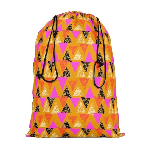 Image of ArtzFolio Mixed Triangled D3 | Reusable Sack Bag | Bag for Gym, Storage, Vegetable & Travel