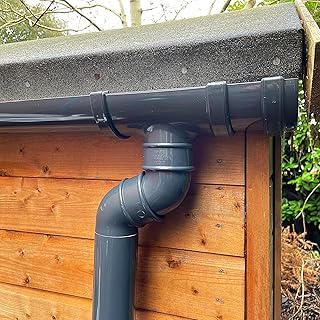 White/Black/Brown/Anthracite Grey Half Round 4m Gutter (Anthracite Grey)