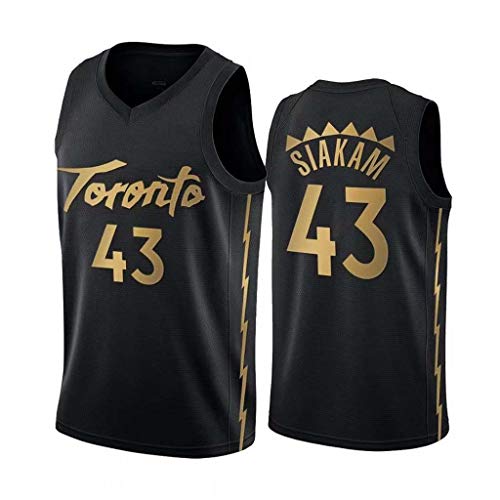 YMXBK Camisetas de Baloncesto para Hombre NBA Raptors 43 City Edition Chalecos Deportivos Camisetas sin Mangas,A,M