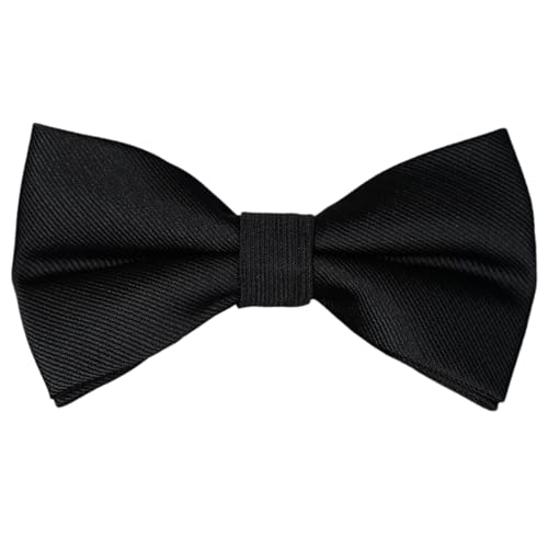 Image of Pre-Tied Adjustable Solid Tuxedo Bow Tie for Boys and Men
