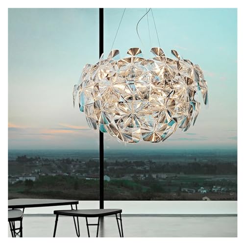 Lustre de luxe LED suspendu au design exclusif pour salle à manger LWX