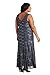 R&M Richards Womens Full Length Sleeveless Sequined Evening Gown Dress, Charcoal, 14 US