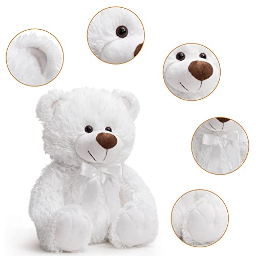 Hoho Super Color Teddy Bear Stuffed Animals Plush Stuffed Bear White 14 Inch #TOP4