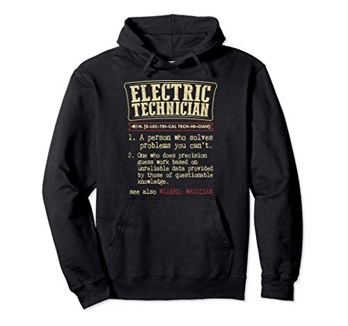 Electrical Technician Gift Funny Dictionary Definition Sudadera con Capucha