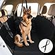 Hundedecke Auto Rückbank, wasserdichtes und rutschfestes Design, Hunde Autositz Rückbank mit Seitenschutz und Sichtfenster, Hundesitz Auto Rückbank geeignet für SUV, Limousine und Van-137 x 147 cm