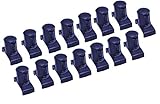 MLTOOLS 1/2 Inch 15 piece Black Dura pro Twist Lock Socket Organizer Clips with 96 ID Stickers - Mad