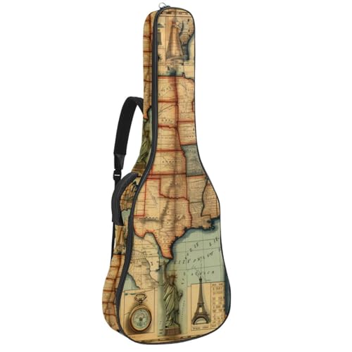 Housse guitare acoustique imperméable 101.6 cm housse rembourrée transport et accessoires