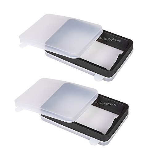 Sovol - 2 recipientes de resina de aluminio anodizado con lámina FEP y marco de metal para impresora Elegoo Mars Anycubic Photon DLP SLA 3D