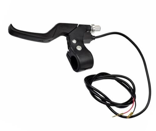 Black Plastic Left Side Brake Lever with Wires for Razor Electric Scooter W25140099011