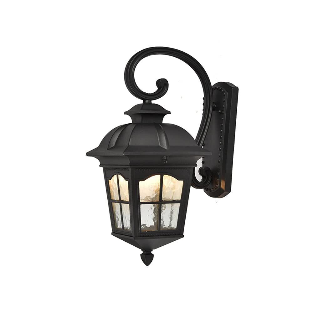 Lampe murale E27 extérieure rétro en aluminium et verre pour éclairage de balcon