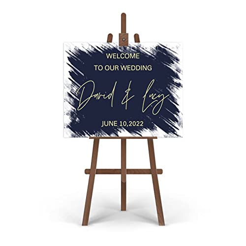 Panneau de calligraphie moderne pour décoration de mariage champêtre et dîner - 3
