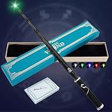 WizWonders Light Up Wizard Magic Wand with 5 Light Colors, Rechargeable Illuminating Constellation Wands for Kids Witch Cosplay Party Favors, Leo