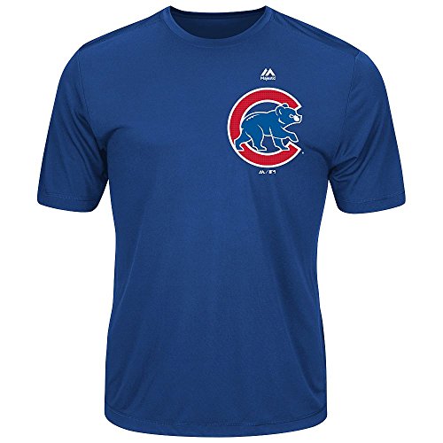Chicago Cubs Adult Evolution Color T-Shirt (Large, Royal Blue)