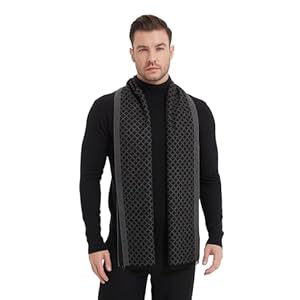 EP Mode Men’s Winter Scarf, Cashmere Feel, Super Soft & Warm