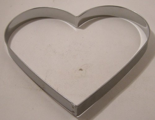 Stampino Per Biscotti A Forma Di Cuore 6 Cm - Acciaio Inox - Spessore 1,5 Cm - Tagliabiscotti Per Dolci Fai Da Te