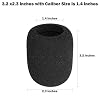 ChromLives Microphone Cover Microphone Windscreen Foam Cover Black Top Grade 6 Pack