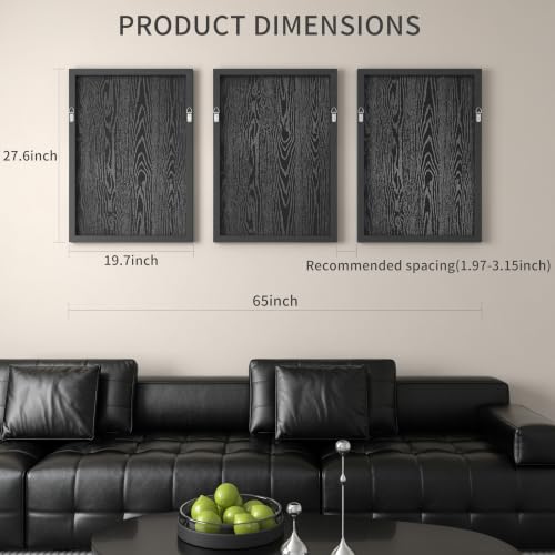JACUKO Large Wall Art 3D Textured Modern Abstract 3-Piece 20x28 Inch by JACUKO - Used condition - Image 7