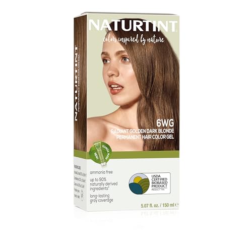 Image of Naturtint 6WG Radiant Golden Dark Blonde Permanent Hair Color (Pack of 1), Ammonia Free, Vegan, Cruelty Free, up to 100% Gray Coverage, Long Lasting Results (Packaging may vary)
