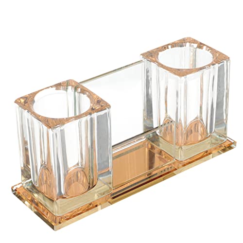 FUNOMOCYA Desk Stand Mount Crystal Holder Table Acrylic Stand Cosmetic Brush Holder Desktop Stands Rack Stand Base
